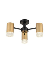 Franklite Cordelia 3 light Fitting Satin Gold